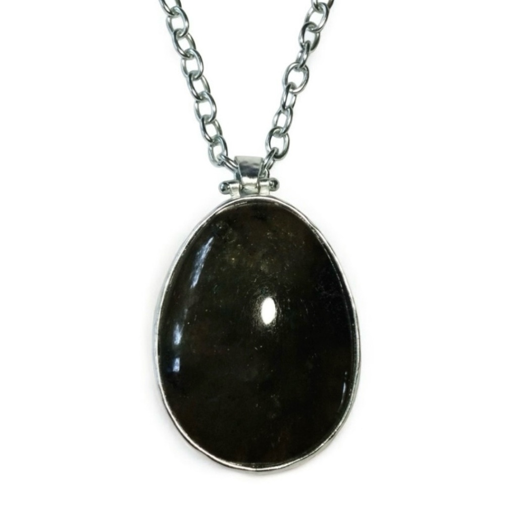 Stella & Dot 925 Silver Reversible Blue Quartz, Labradorite Pendant Necklace 34" - Picture 8 of 16